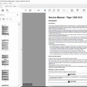 Triumph Tiger 1200 XCX Service Manual – Complete Workshop Repair PDF