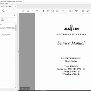 Ulstein Bergen KRG Marine Diesel Engine Service Manual - PDF DOWNLOAD