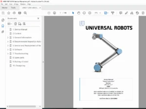 Universal Robots UR10 Industrial Robot Service Manual (CB3 Series) - PDF