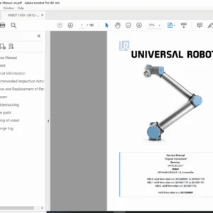 Universal Robots UR10 Industrial Robot Service Manual (CB3 Series) - PDF
