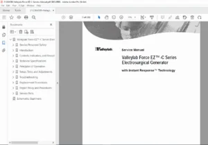 Valleylab Force EZ / Force EZ C Electrosurgical Generator Service Manual PDF