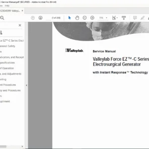 Valleylab Force EZ / Force EZ C Electrosurgical Generator Service Manual PDF