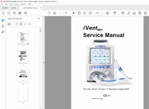 VersaMed iVent 201 Ventilator Service Manual PDF (Repair & Calibration)