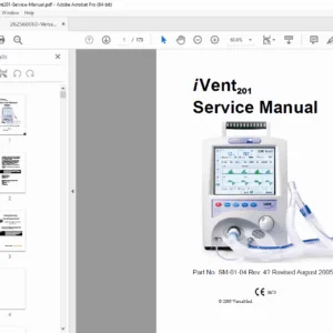VersaMed iVent 201 Ventilator Service Manual PDF (Repair & Calibration)