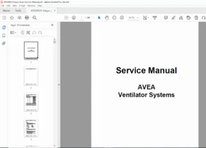 Viasys Avea Ventilator Service Manual - PDF DOWNLOAD