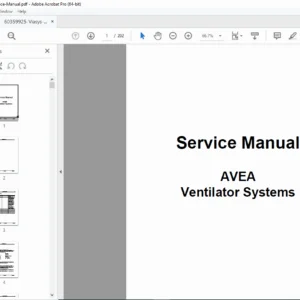 Viasys Avea Ventilator Service Manual - PDF DOWNLOAD