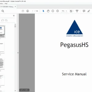 Videojet 6210 PegasusHS Thermal Transfer Printer Service Manual PDF