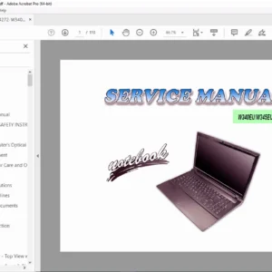 W340EU W345EU Notebook Service Manual - PDF DOWNLOAD
