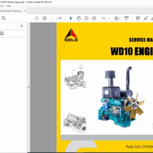 WD10 Diesel Engine Service Manual – Mechanical Pump Series (Weichai / SDLG) PDF