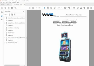 WMS Blade Gaming Service & User Guide PDF