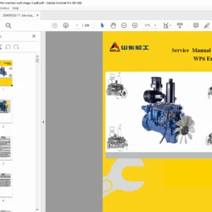 Weichai WP6 Diesel Engine Stage III Service Manual – PDF Download
