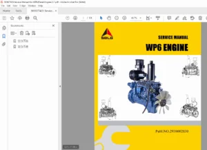 Weichai WP6 Mechanical Pump Series Diesel Engine Service Manual PDF