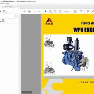 Weichai WP6 Mechanical Pump Series Diesel Engine Service Manual PDF
