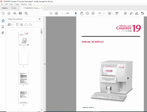 Wiener lab. Counter 19 Service Manual PDF (Mindray BC-2800)