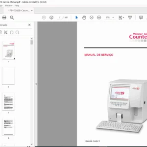 Wiener lab. Counter 19 Service Manual PDF (Mindray BC-2800)