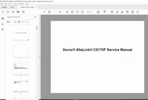 Xerox AltaLink C8170F Service Manual PDF DOWNLOAD