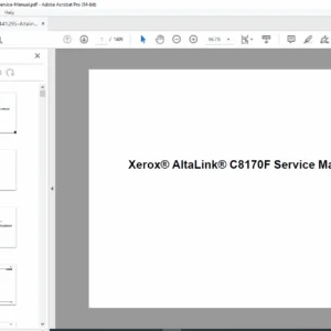 Xerox AltaLink C8170F Service Manual PDF DOWNLOAD