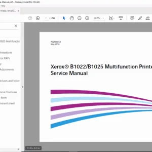 Xerox B1022 / B1025 Multifunction Printer Service Manual – PDF Download