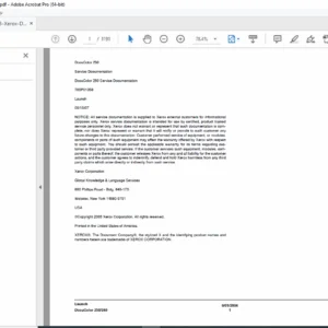 Xerox DocuColor 250 Service Manual (705P01058) - PDF DOWNLOAD