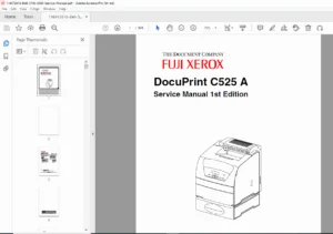 Xerox DocuPrint C525 A Service Manual PDF DOWNLOAD
