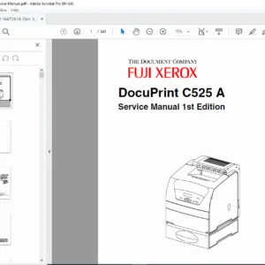 Xerox DocuPrint C525 A Service Manual PDF DOWNLOAD