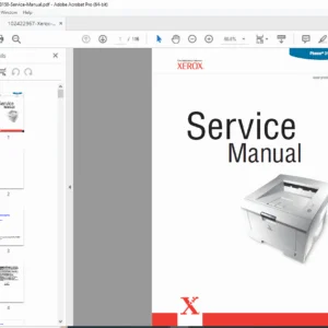 Xerox Phaser 3150 Laser Printer Service, Diagnostics & Repair Manual - PDF