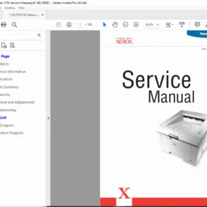 Xerox Phaser 3150 Service Manual – Laser Printer Repair Guide PDF