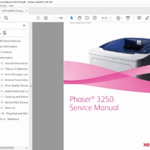 Xerox Phaser 3250 Service Manual - PDF DOWNLOAD