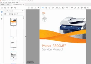 Xerox Phaser 3300MFP Service Manual (2008) – Error Codes & Parts  PDF