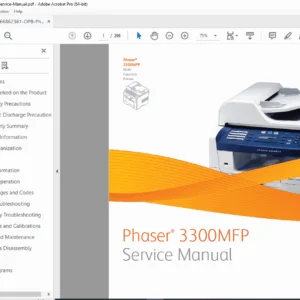 Xerox Phaser 3300MFP Service Manual – Repair, Parts & Diagnostics PDF