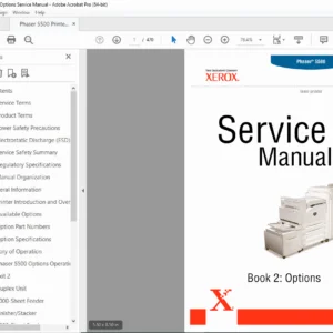 Xerox Phaser 5500 Finisher & Paper Tray Options Service Manual – PDF Download