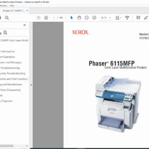 Xerox Phaser 6115MFP Color Laser Printer Service Manual - PDF