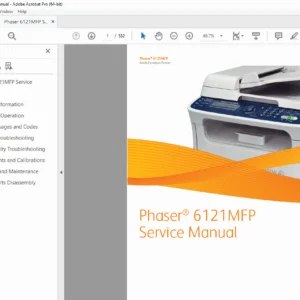 Xerox Phaser 6121MFP Service Manual PDF (Error Codes & Repair Guide)