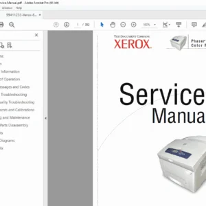 Xerox Phaser 8400 Color Printer Service Manual (071-0865-01) – PDF Download