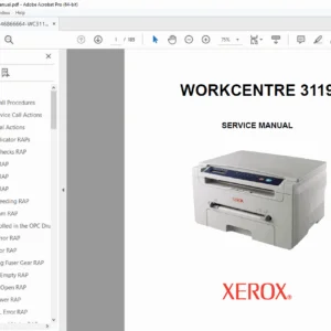 Xerox WorkCentre 3119 Service Manual (WC3119)- PDF DOWNLOAD