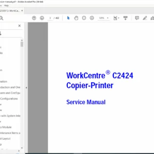 Xerox WorkCentre C2424 Service Manual (Complete PDF) - DOWNLOAD