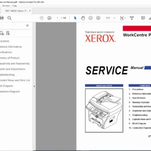 Xerox WorkCentre PE16 Service & Repair Manual – PDF Download