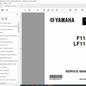 Yamaha F115C LF115C Outboard Service Manual PDF