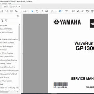 Yamaha GP1300R WaveRunner Service Repair Manual (2003) – PDF Download