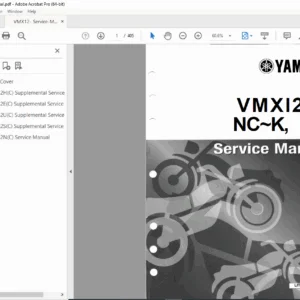 Yamaha VMAX VMX12 Service Manual PDF (VMX12N/H/E/U/S)