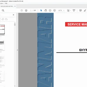Yanmar 6HYM-ETE Marine Engine Service Manual PDF DOWNLOAD