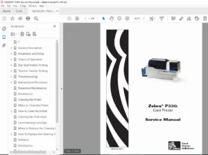 Zebra P330i Card Printer Service Manual -  PDF DOWNLOAD