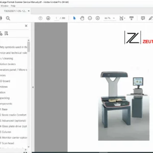 Zeutschel OS 12000 Large Format Scanner Service Manual PDF