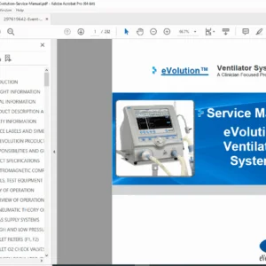 eVent Medical eVolution Ventilator Service Manual PDF (2010 Rev. C)