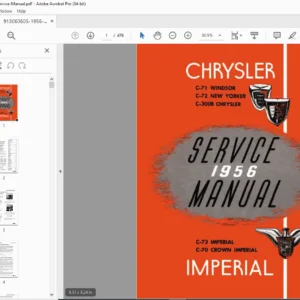 1956 Chrysler Service Manual (Windsor/New Yorker/Imperial/C-300B) PDF