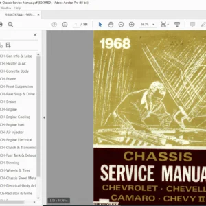 1968 Chevrolet Chassis Service Manual -  PDF DOWNLOAD