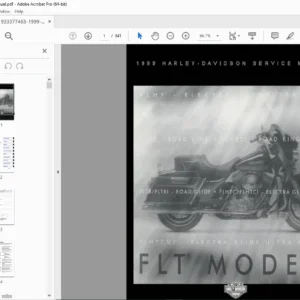1999 Harley-Davidson FL 1450cc 5-Speed Models Service Manual – PDF