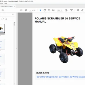 2003 Polaris Scrambler 90 & Sportsman 90 Service Manual PDF