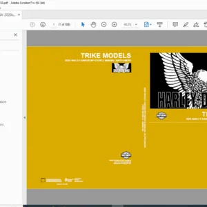 2020 Harley-Davidson Trike Models Service Repair Manual Supplement PDF