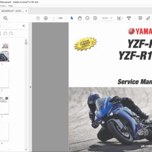 2020 Yamaha YZF-R1 & YZF-R1M Service Manual – PDF